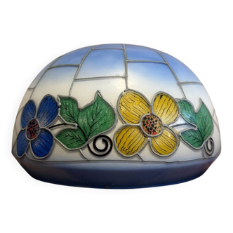 Abat jour en opaline époque Art Déco vers 1920