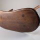 Rustic hand-carved wooden bench with organic shape, 1940s