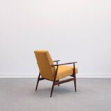 Fauteuil Henryk Lis en tweed jaune 1960