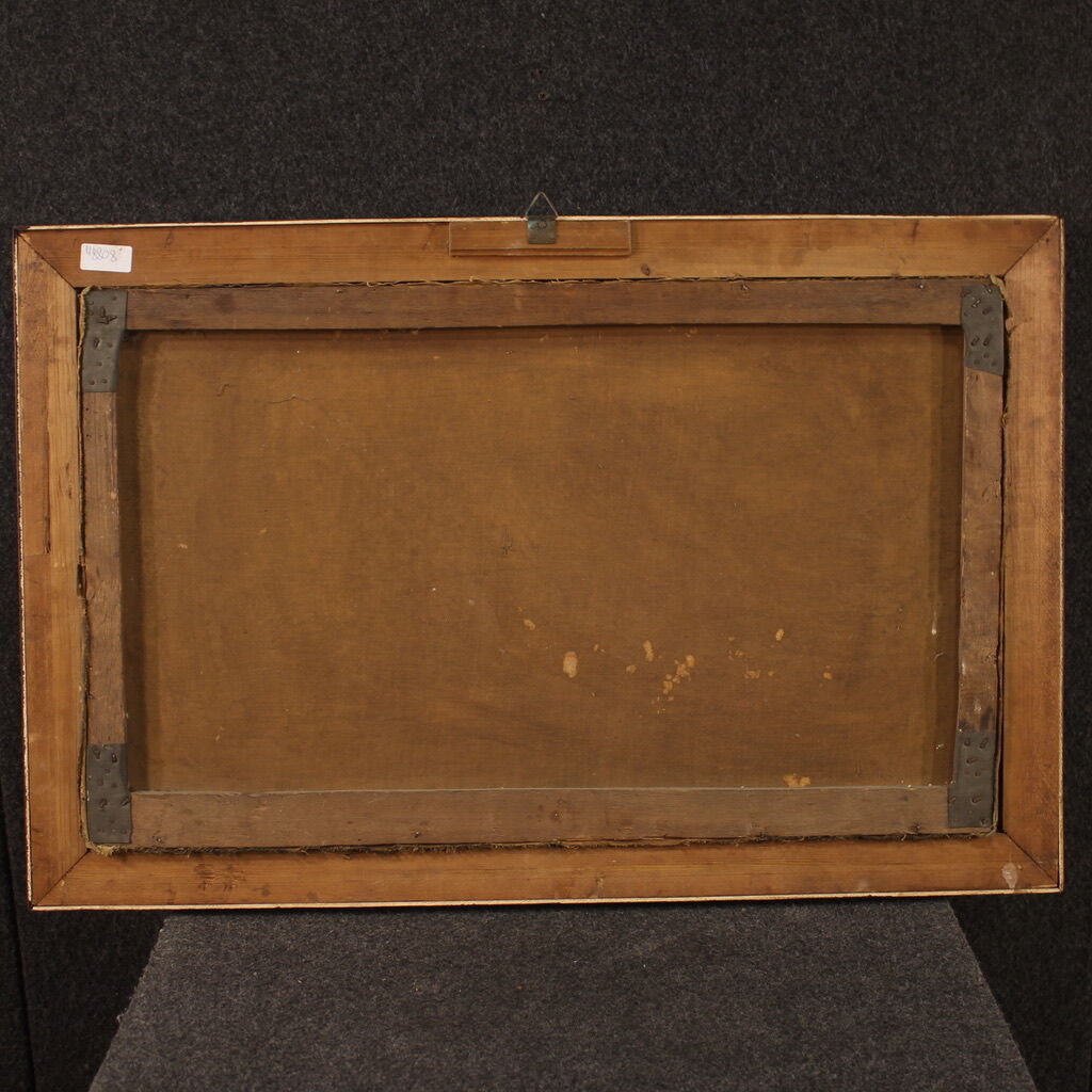 Italian signed painting still life with fruit from the 20th century