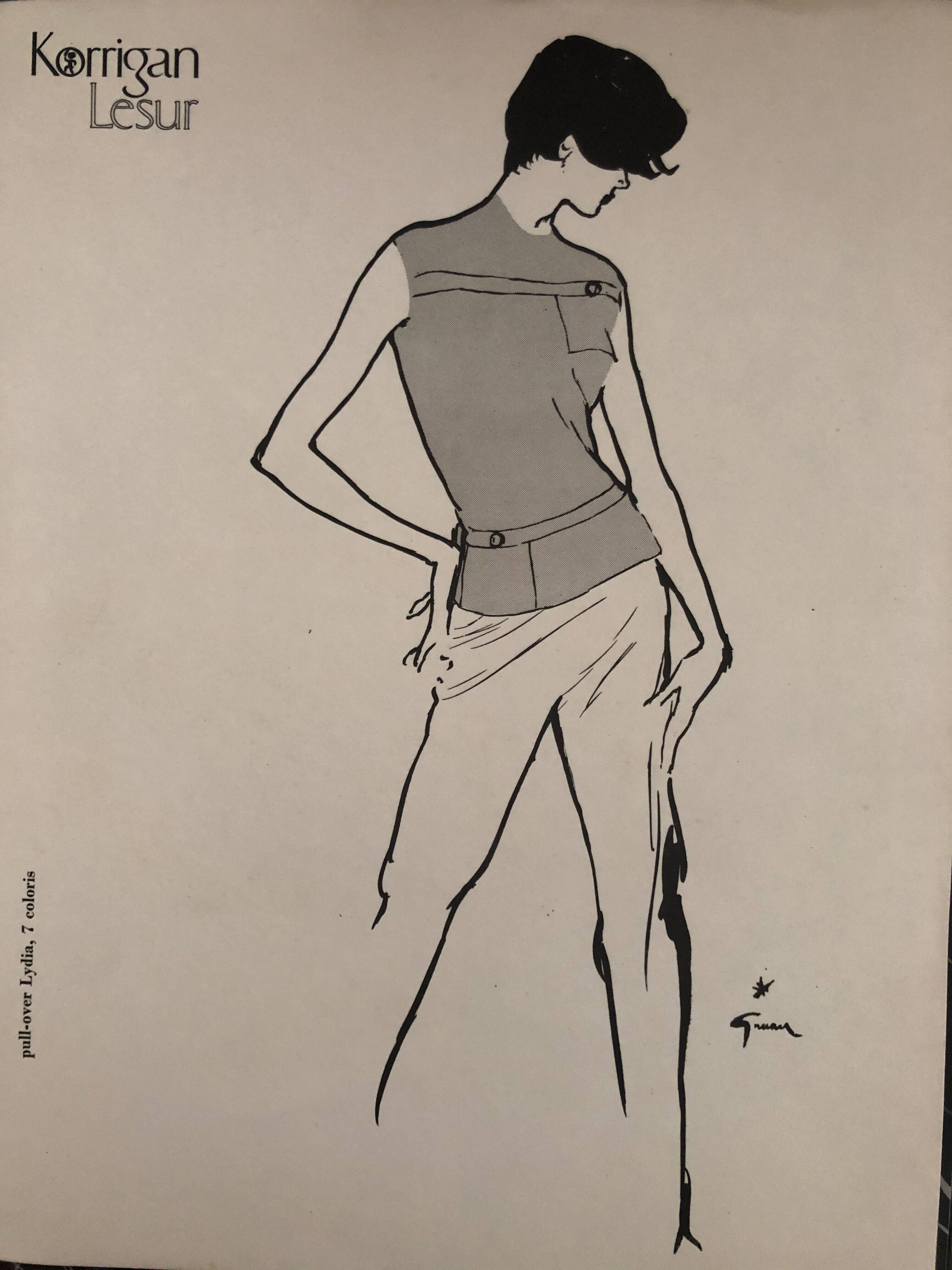 Fashion illustration by Gruau