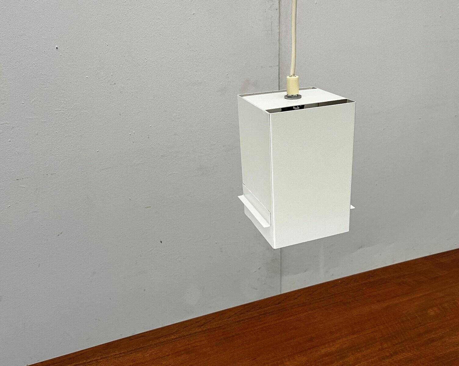 Minimalist cubic metal suspension, mid-century, 1960s.