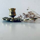 Antique bronze candle holder