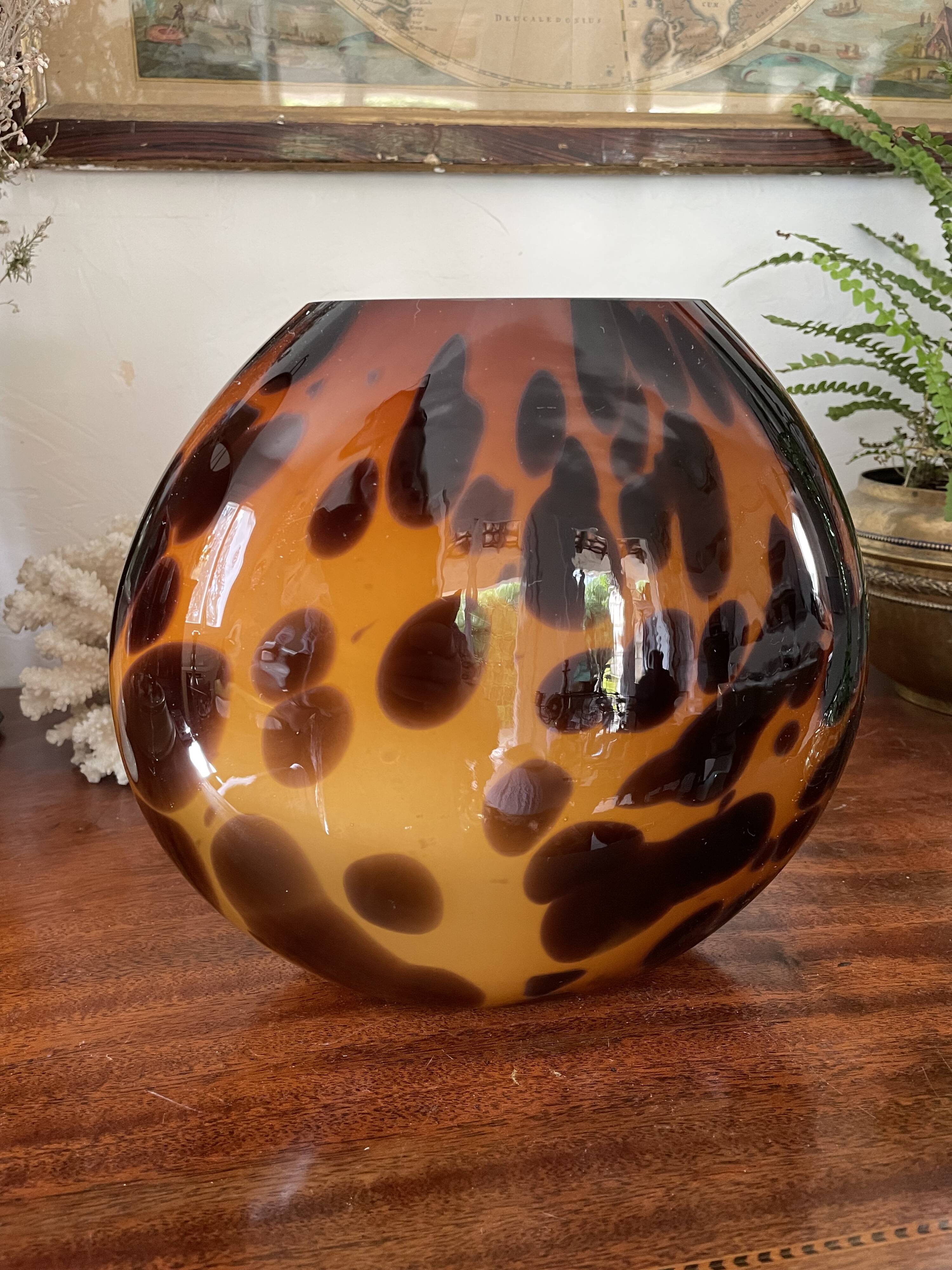 Vase tortoiseshell 80s
