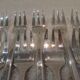 12 silver plated cake forks, Christofle Concorde, 15.8 cm