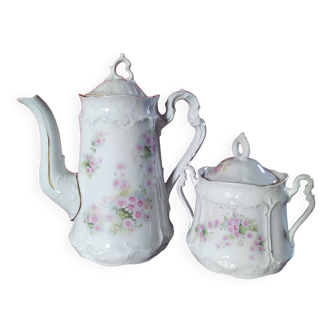 19th century porcelain coffee service Carl Tielsch