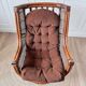 Vintage rattan swivel chair