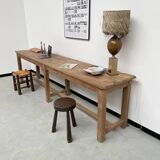 Oak console farm table 3m