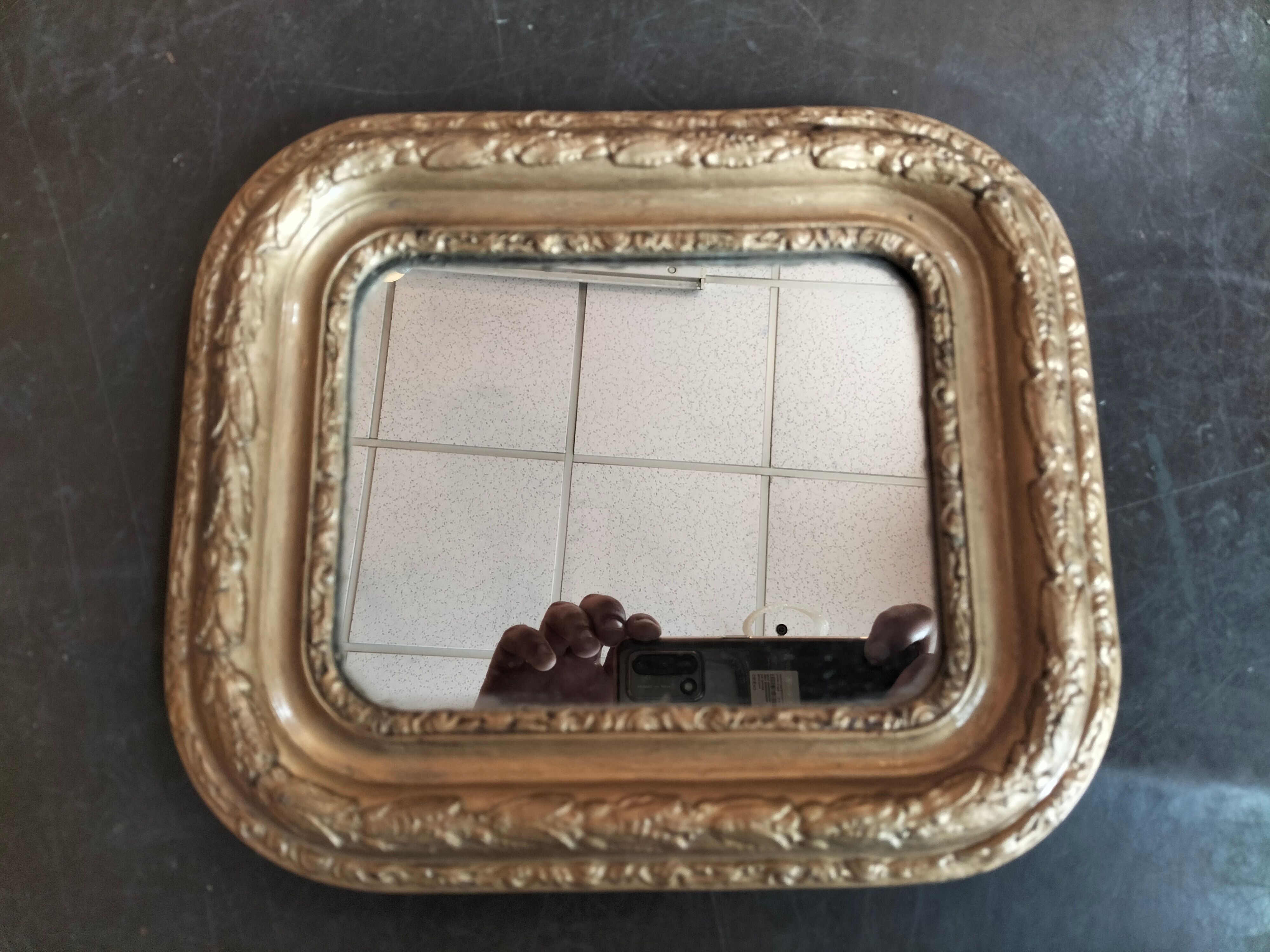 Small old mirror