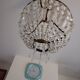 Crystal and Brass Hot Air Balloon Tassel Chandelier