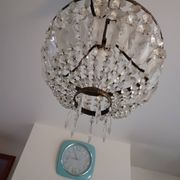 Crystal and Brass Hot Air Balloon Tassel Chandelier