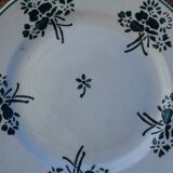 Set of 5 flat plates Faïencerie du Rhône Labrut Frères