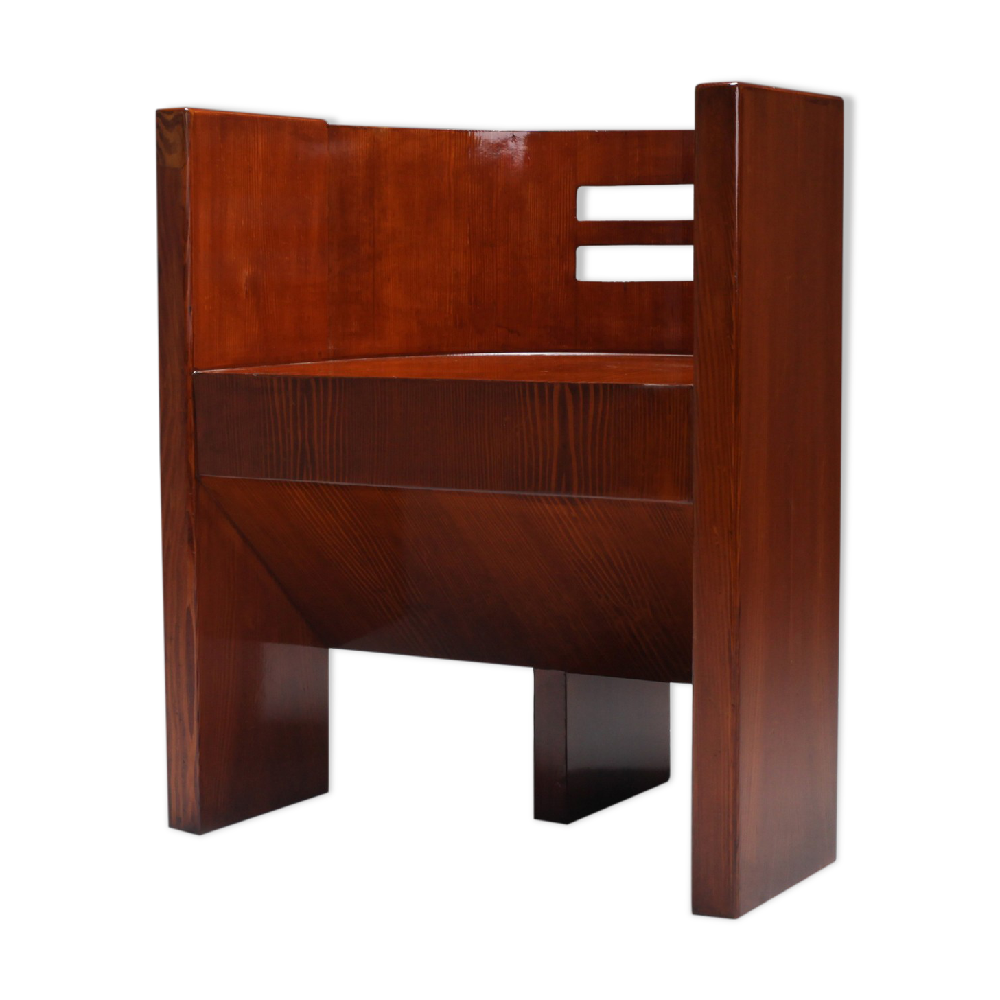 Fauteuil moderniste en acajou - années 1930