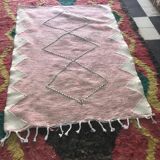 Tapis marocain authentique tissage artisanal 100% laine