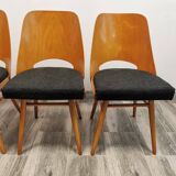 Dining chairs by radomir hoffman for ton, 1950s, set of 4