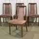 Suite de 4 chaises GPlan en teck des années 1980