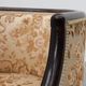 Pair of Ebonised Tub Armchairs with Floral Upholstery, France, Circa 1900