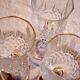 3 large crystal wine glasses in good condition