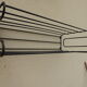 Wall shelf metal black IKEA vintage year 80 design