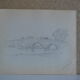 Dessin au crayon campagne anglaise vers 1910
