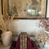 Pair of Italian leather bookends from the 60s