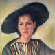 Portrait of Lady in Pastel by Marie Terlamen