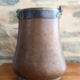 Red copper coal/ash bucket