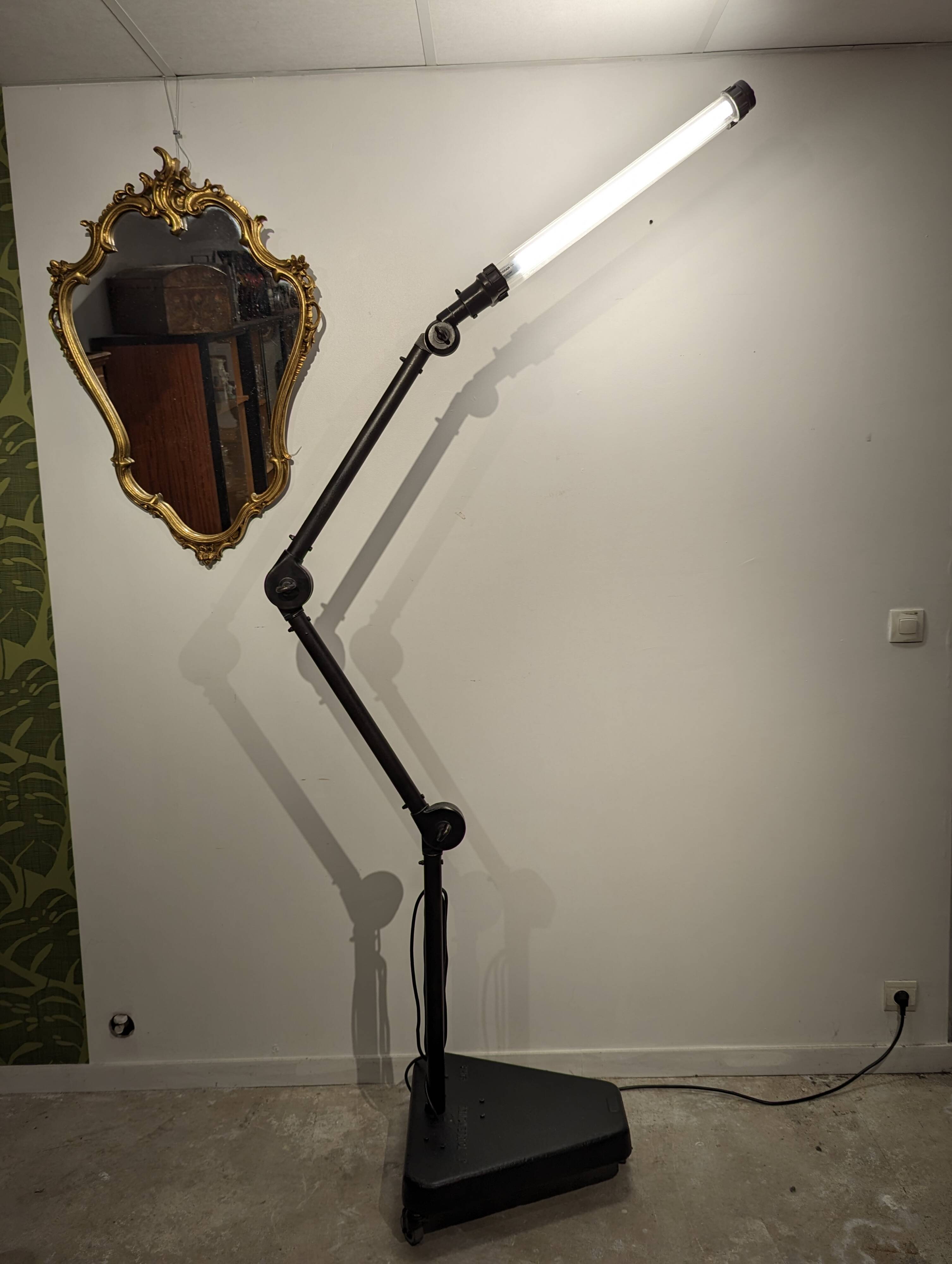 Toulemonde industrial floor lamp aeronautical garage