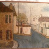 "subsurb street" signed jean deknuyat modernist