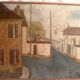 "subsurb street" signed jean deknuyat modernist
