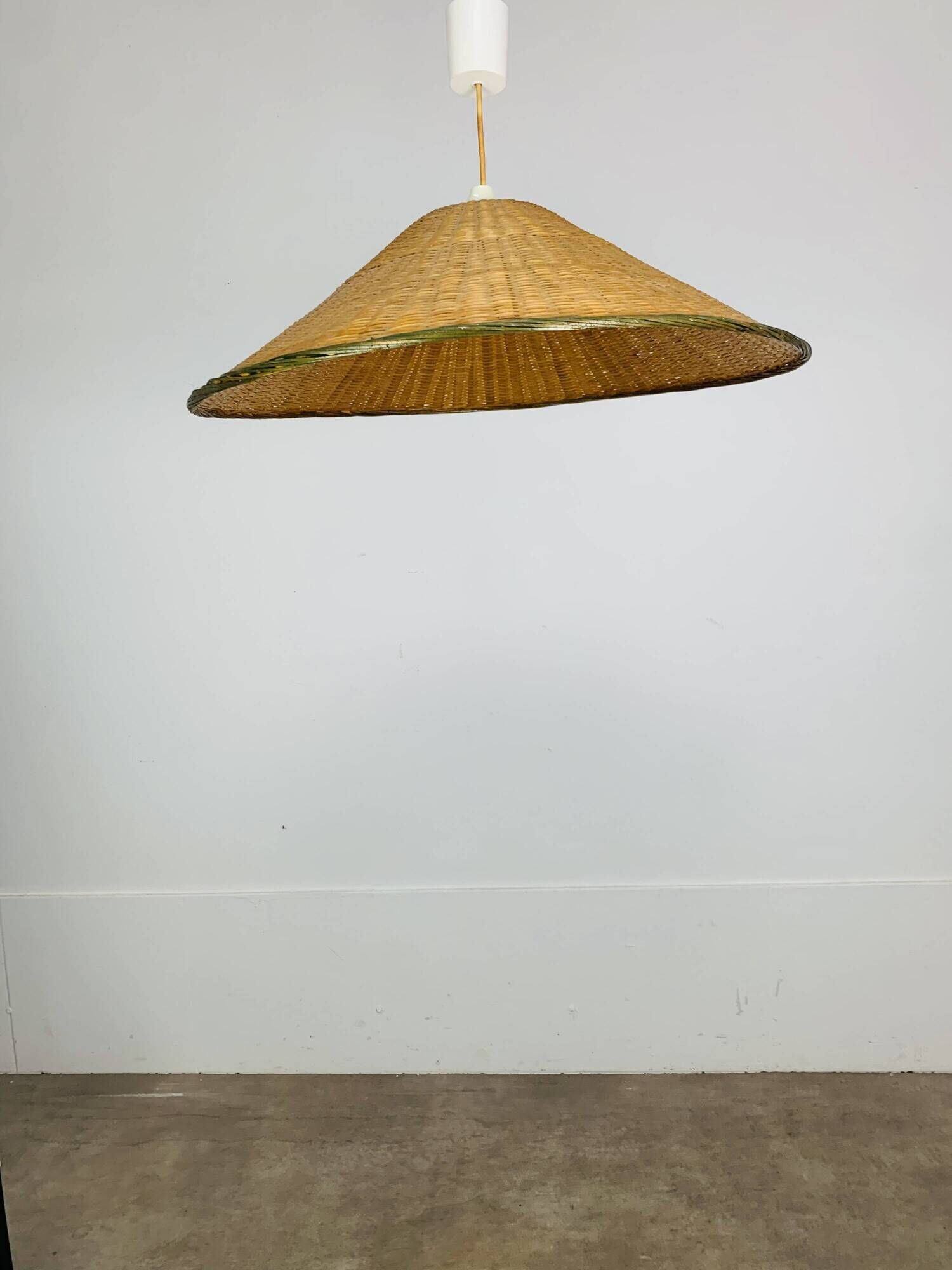 XL rattan suspension from the 1960s, vintage
