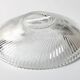 Vintage Clear Ribbed Glass Bowl / Stylish Heavy Platter by Veropa / 1970s
