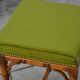 Piano stool/bamboo effect wooden footrest