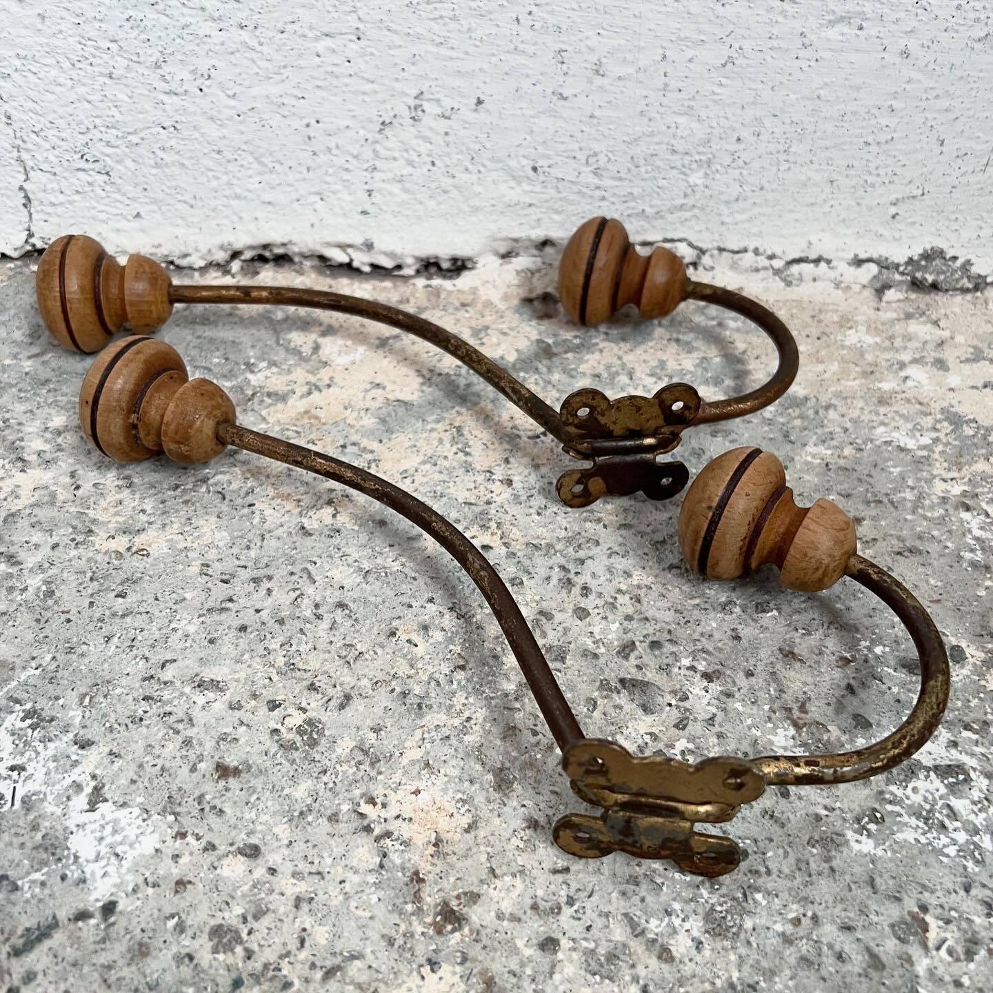 Pair of coat hooks