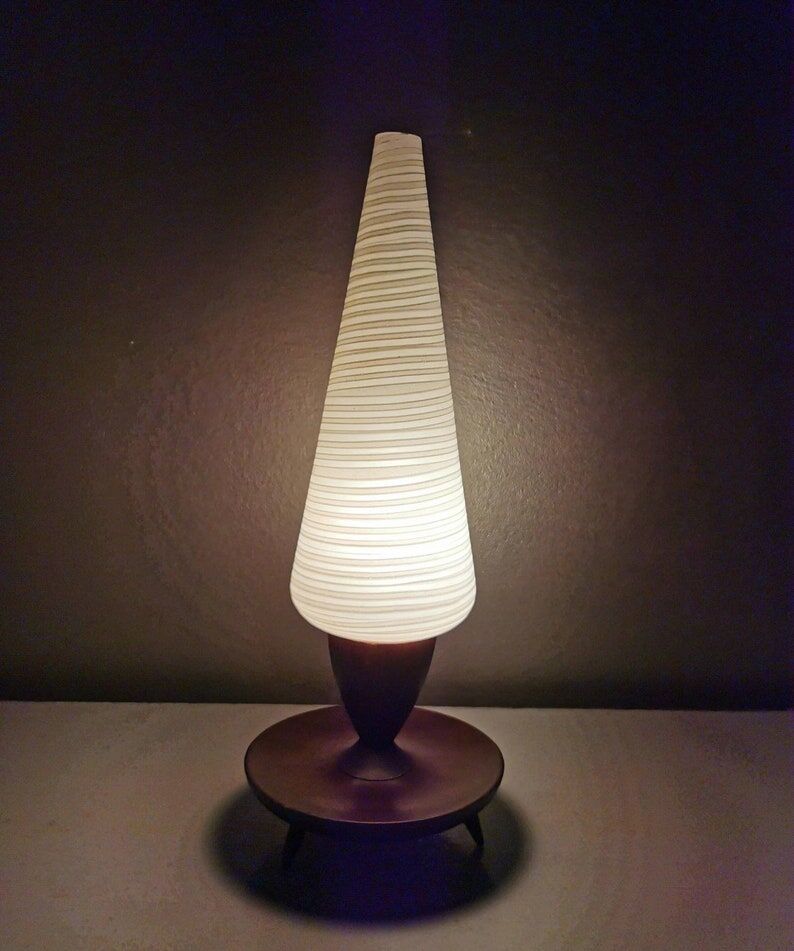 Table lamp tripod vintage Danish design, 1960