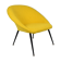Original vintage armchair Olympia, 1960s, restored, yellow fabric