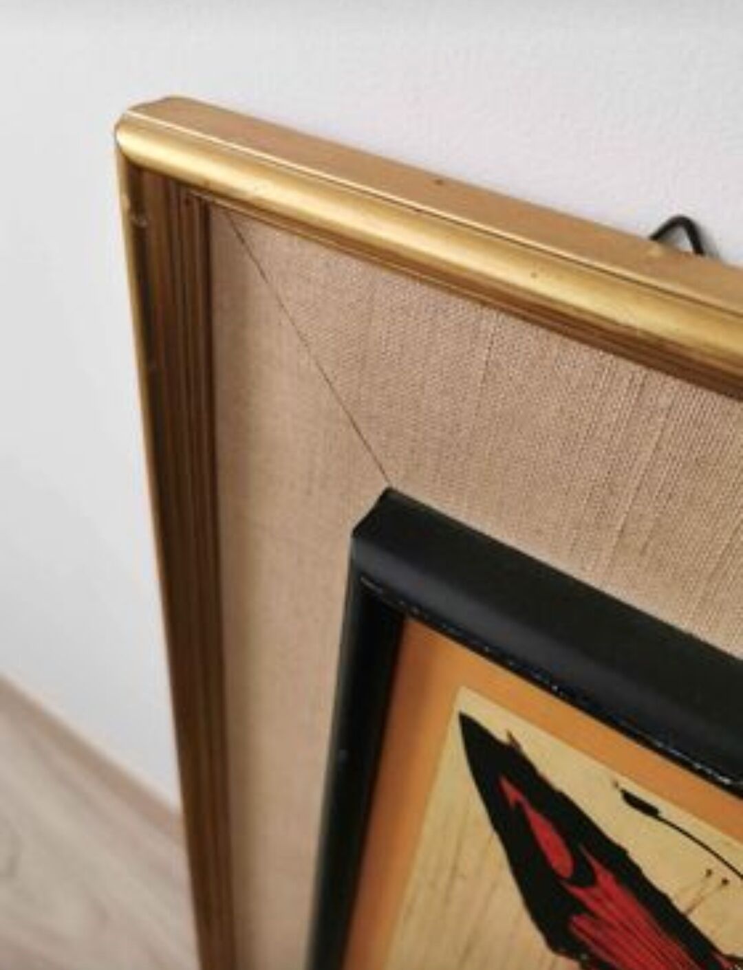 Old painting Butterflies Bernard Buffet 70's