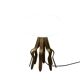 Vintage lampshade with handmade sculptural base