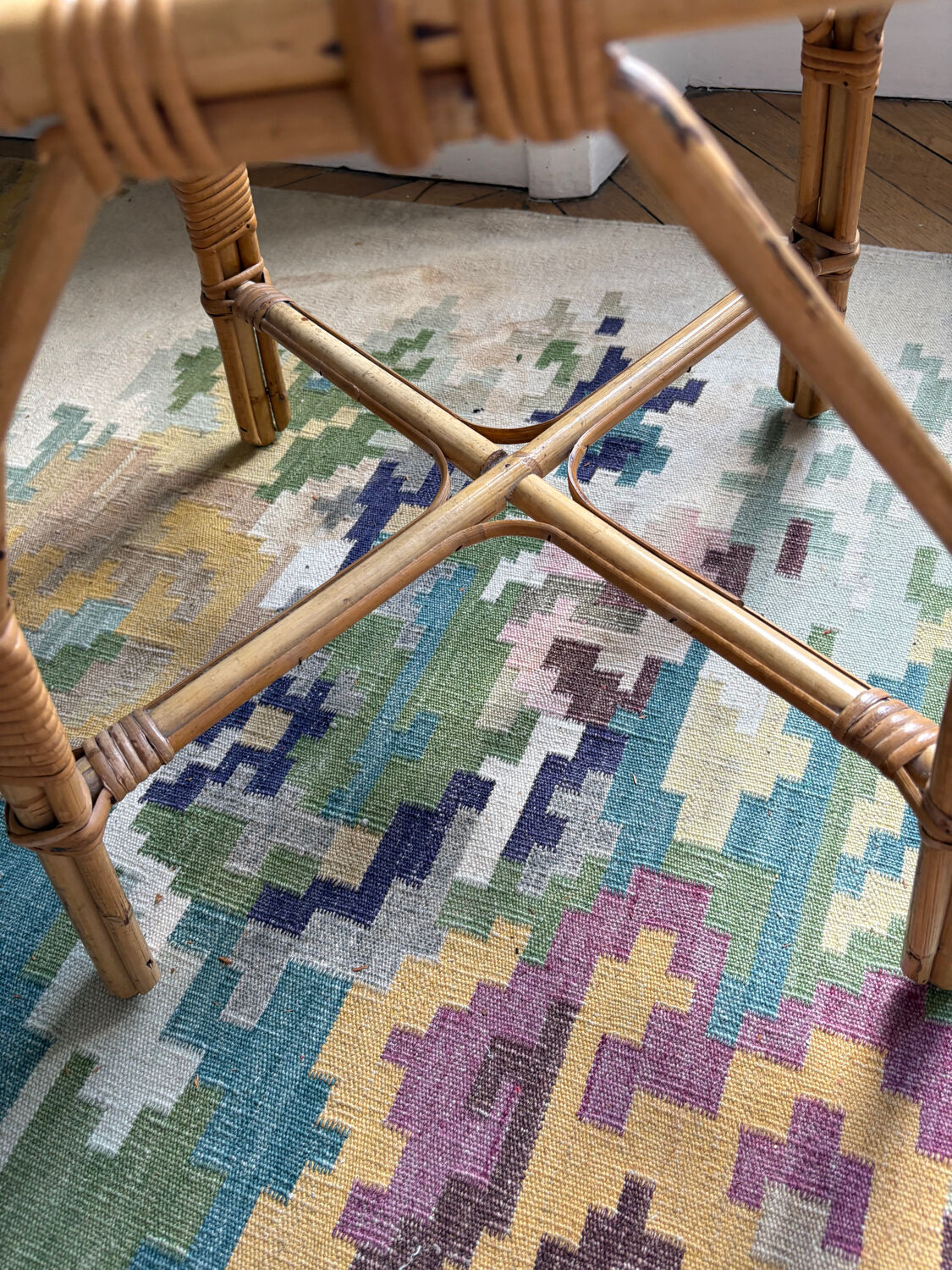 Rattan and bamboo chair from the 50s/60s.