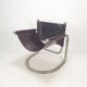 Set of 2 italian mid century lounge chairs, 1980's