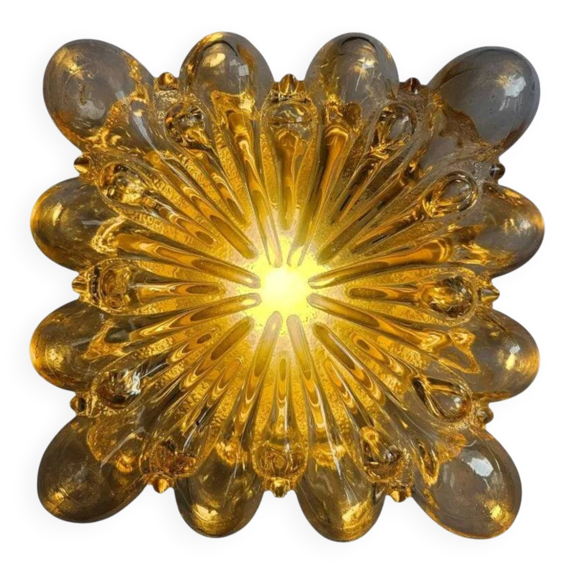 Rare Midcentury Flush Mount Limburg, Helena Tynell, Germany, 1970s