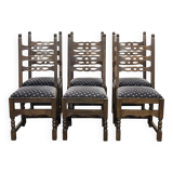 Set of 6 19th century English oak chairs