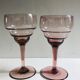 6 verres à eau rose