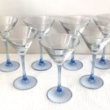 Set of 7 martini glasses