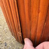 Large vintage wooden drum screen