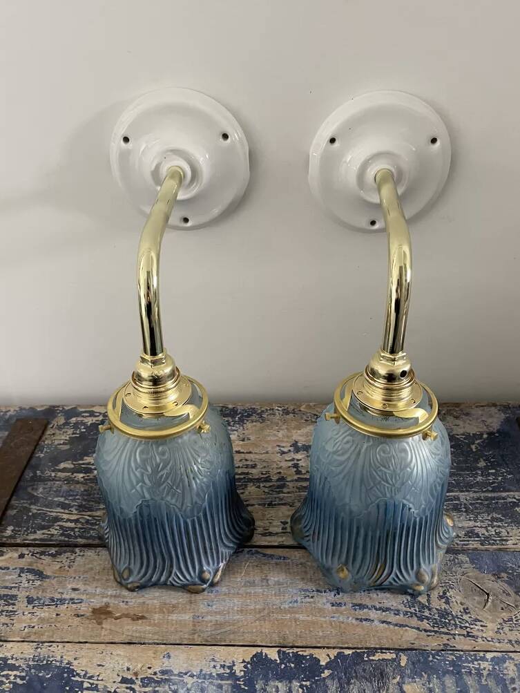 Pair of Art Deco wall lights