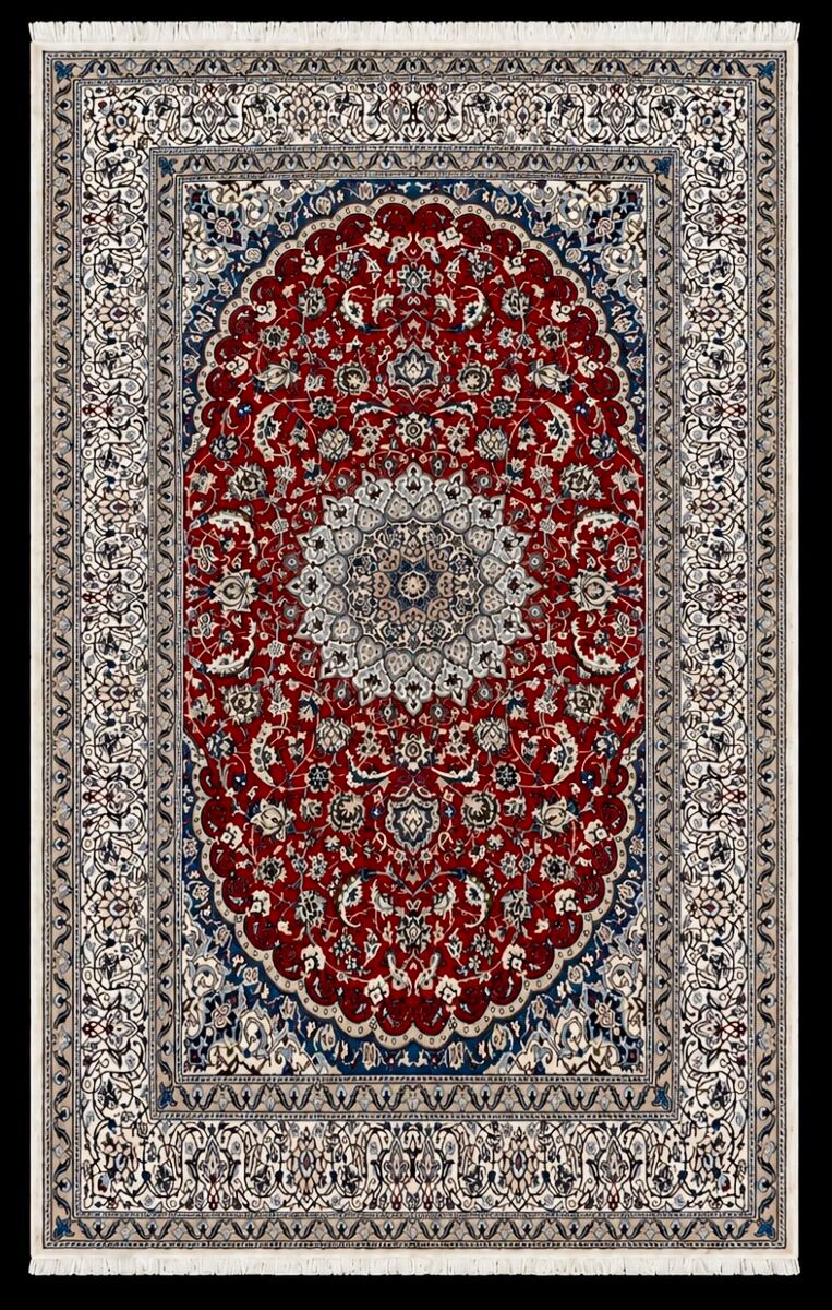 Persian Nain carpet wool and silk 300x200 cm