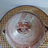 Biot glazed stoneware soup tureen - vintage shaped piece