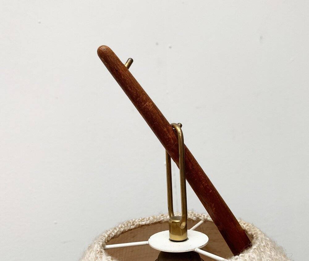 Mid-century Dornstab table lamp in teak by A. Pöll for Kalmar