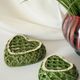 Pair of vacuum pocket ceramic braided openwork